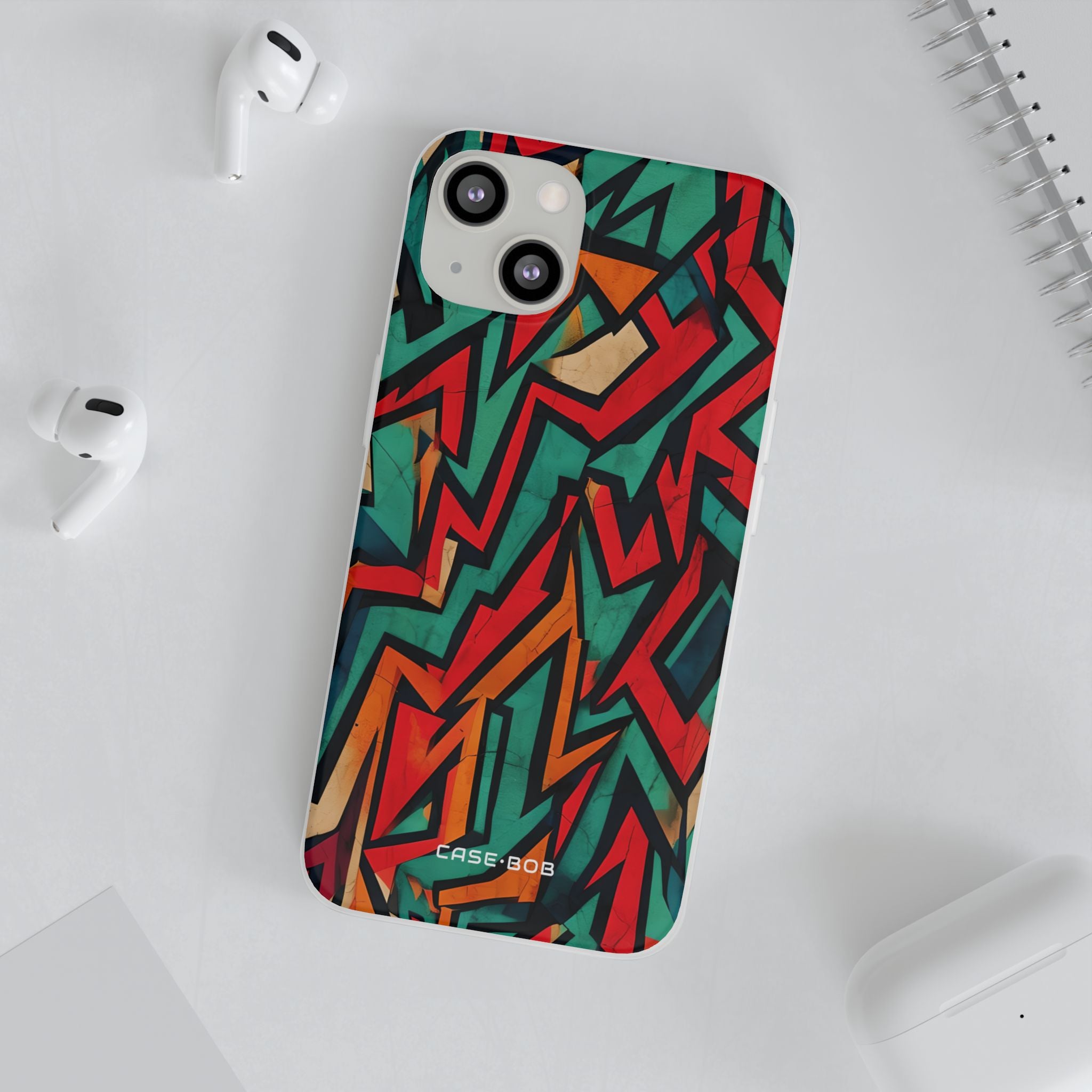 Crimson Zigzag iPhone 13 - Soft