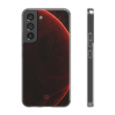 Red Lite Phone Case for Samsung - Crimson Flare Flux