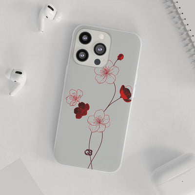 Crimson Sakura Blossom · Lite Phone Case for iPhone ·  Red