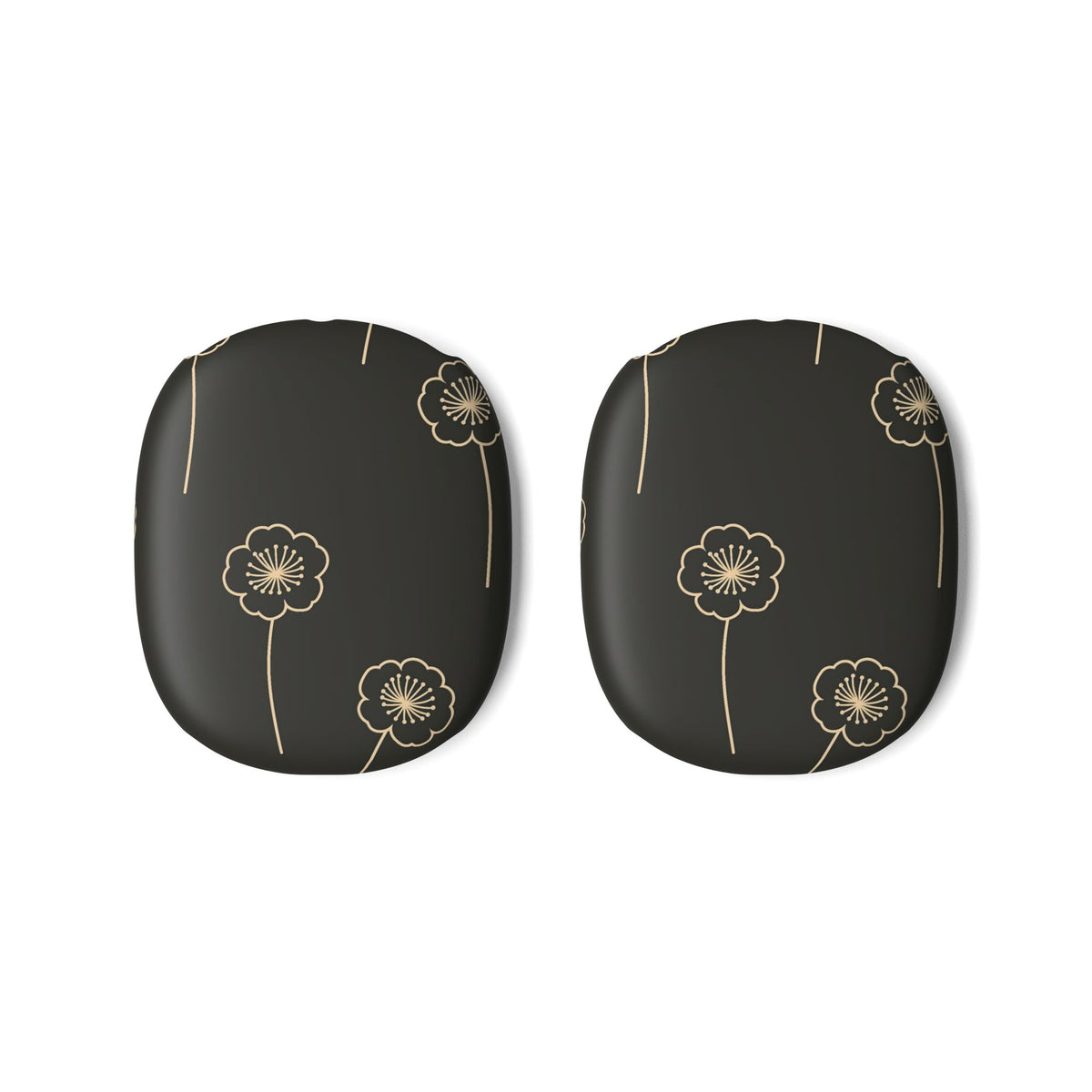 Nocturne Bloom Contours · Hard Case for AirPods Max · Black