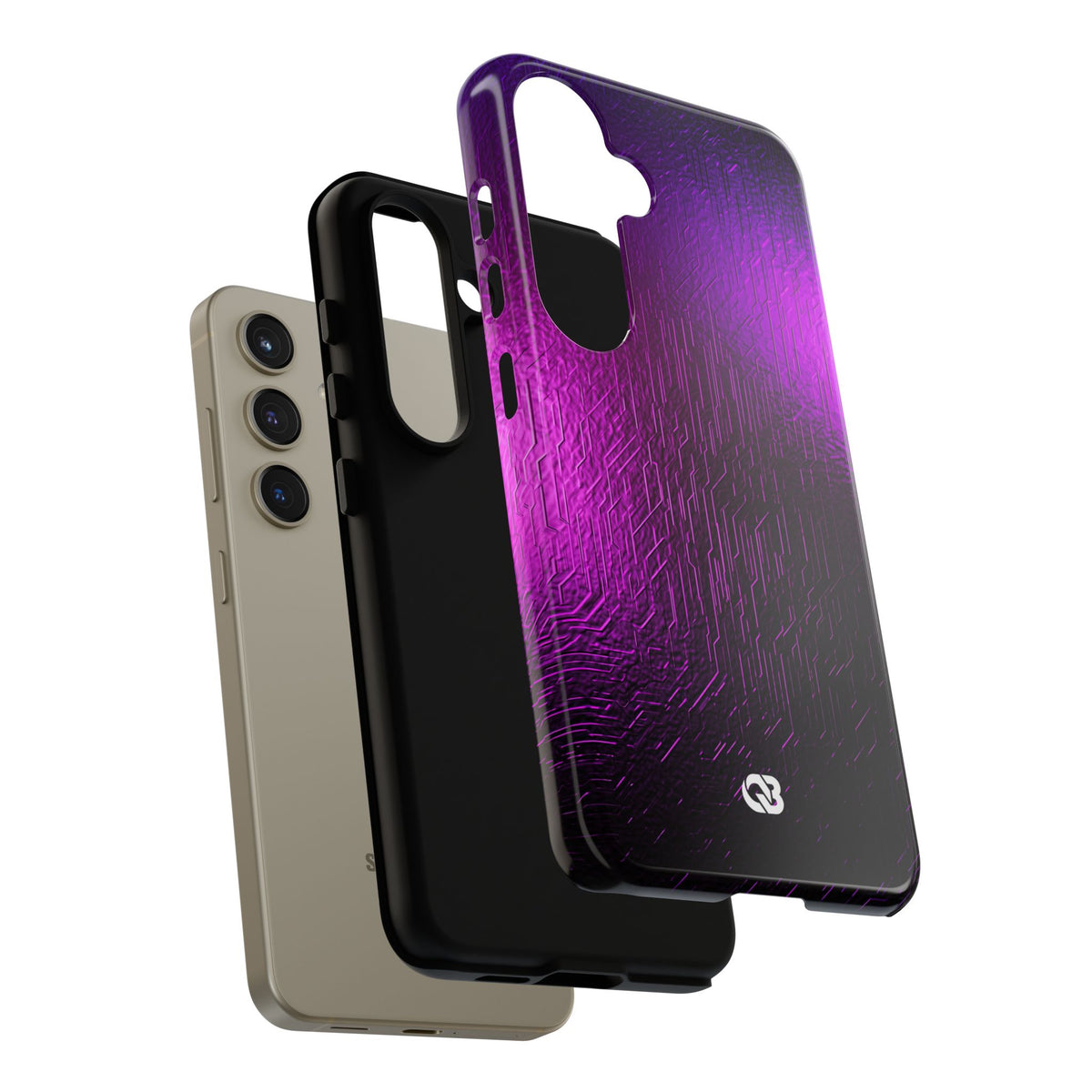 Violet Cyber Circuit · Tough Phone Case for Samsung · Purple
