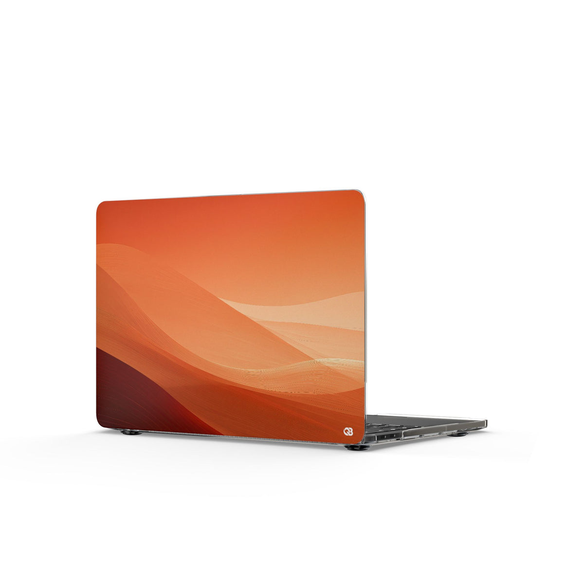 Terracotta Dune Ridges · Clear Hard Case for MacBook · Orange