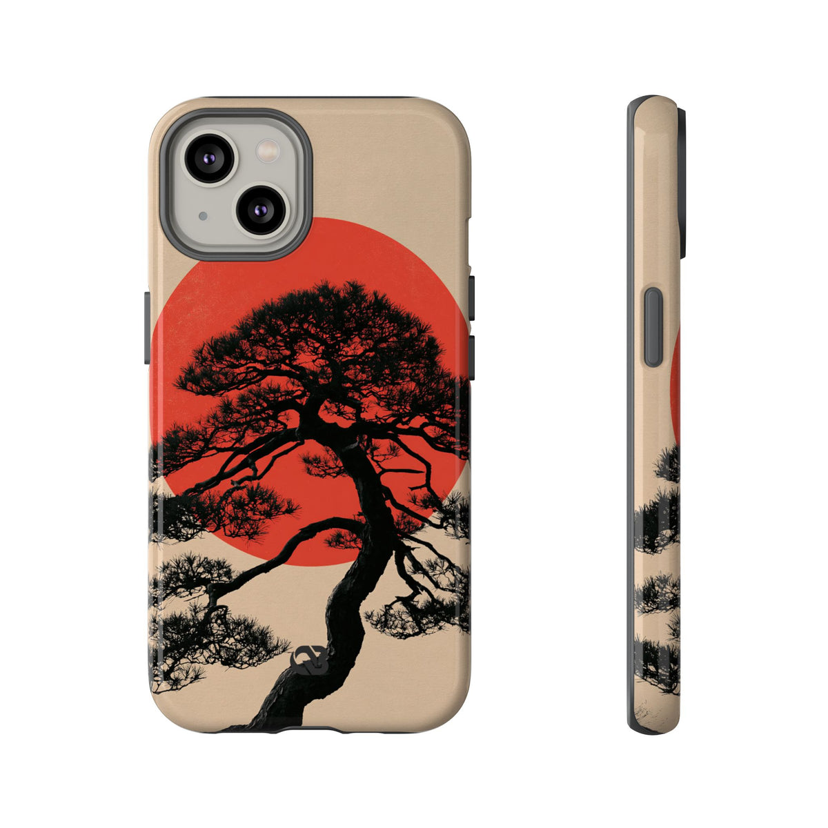 Crimson Pine Solitude · Tough Phone Case for iPhone · Beige