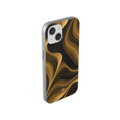 Gold Lite Phone Case for iPhone - Molten Copper Strands