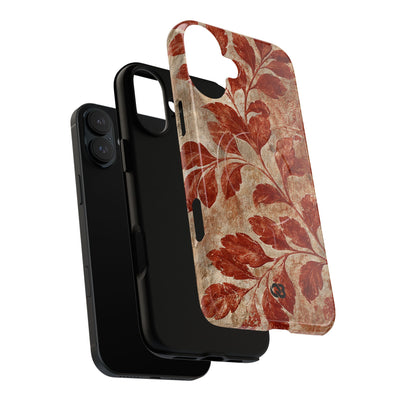 Terracotta Botanical Fresco · Tough 2.0 Magnetic Phone Case for iPhone · Red