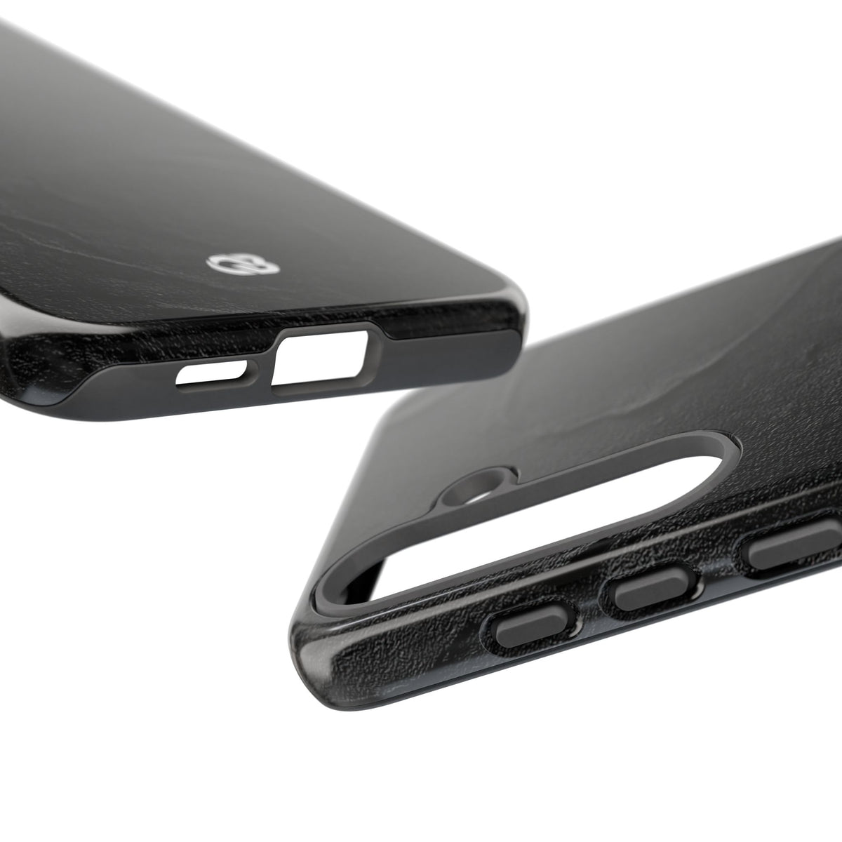 Obsidian Stucco Relief · Tough Phone Case for Samsung · Black