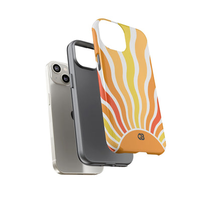 Amber Solar Waves · Tough Phone Case for iPhone