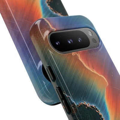Prismatic Aura Shift · Tough Phone Case for Pixel ·  Blue