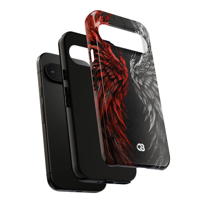 Split Crimson Wing · Tough Phone Case for Google Pixel