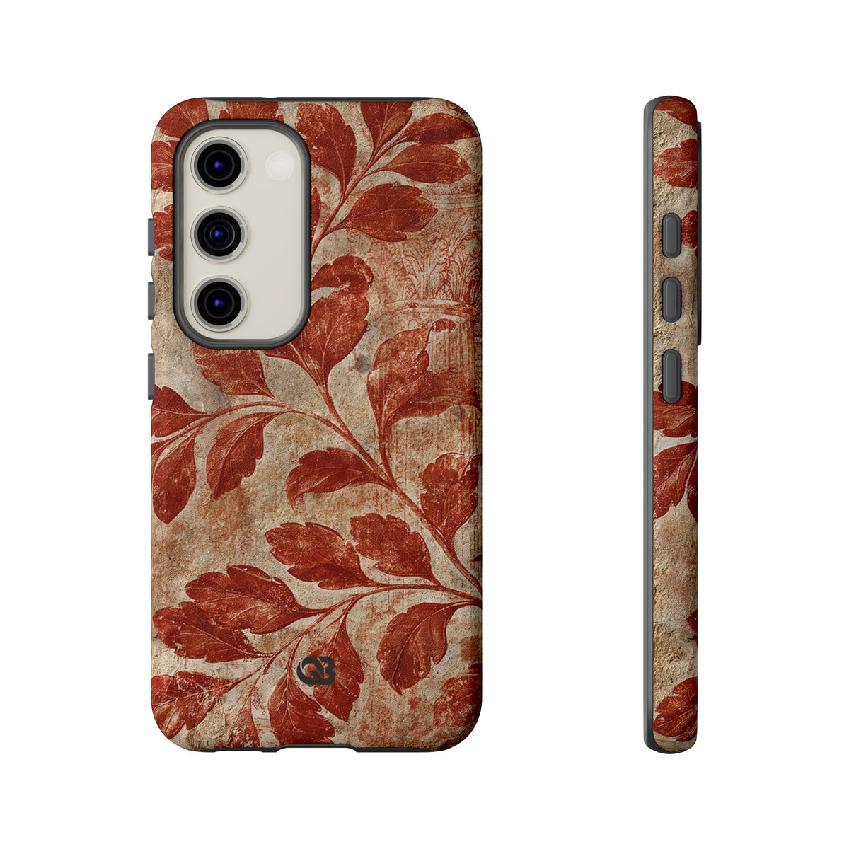 Terracotta Botanical Fresco · Tough Phone Case for Samsung · Red
