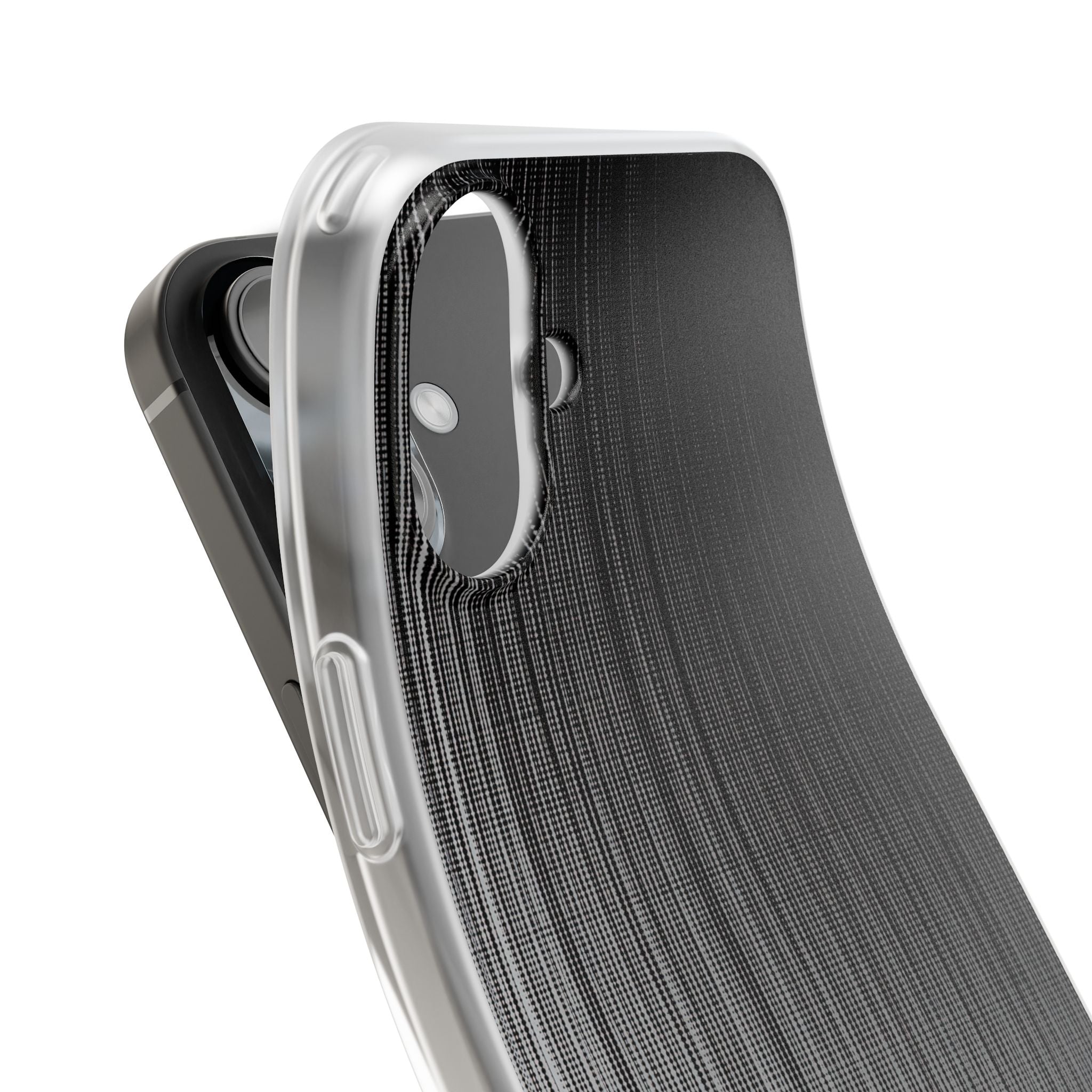 Grey Lite Phone Case for iPhone - Static Vertical Dither