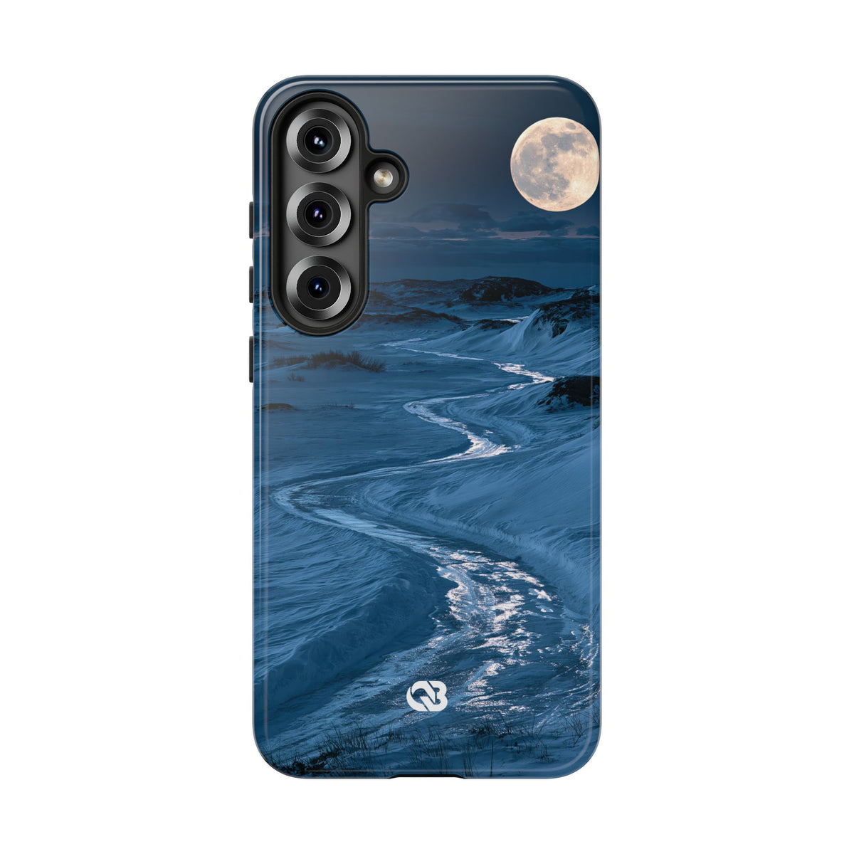 Arctic Moon Drift · Tough Phone Case for Samsung · Blue