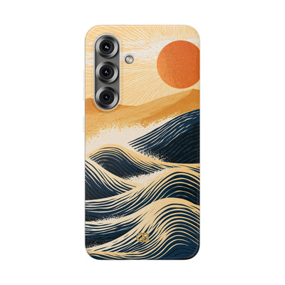 Blue Lite Phone Case for Samsung - Kyoto Cresting Tide