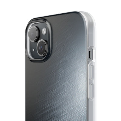 Grey Lite Phone Case for iPhone - Charcoal Brushed Steel
