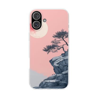 Crimson Moon Tree iPhone 16 Plus Case - Soft