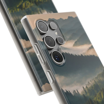 Foggy Mountain Ridge · Soft Phone Case for Samsung