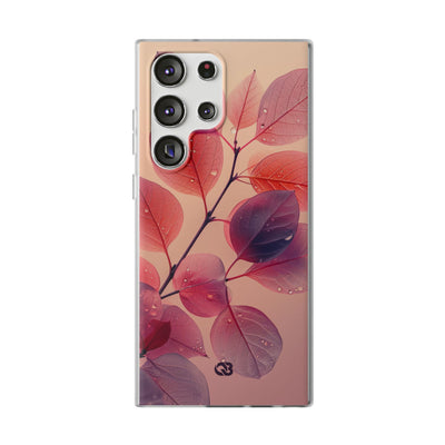Dewy Magenta Foliage · Soft Phone Case for Samsung