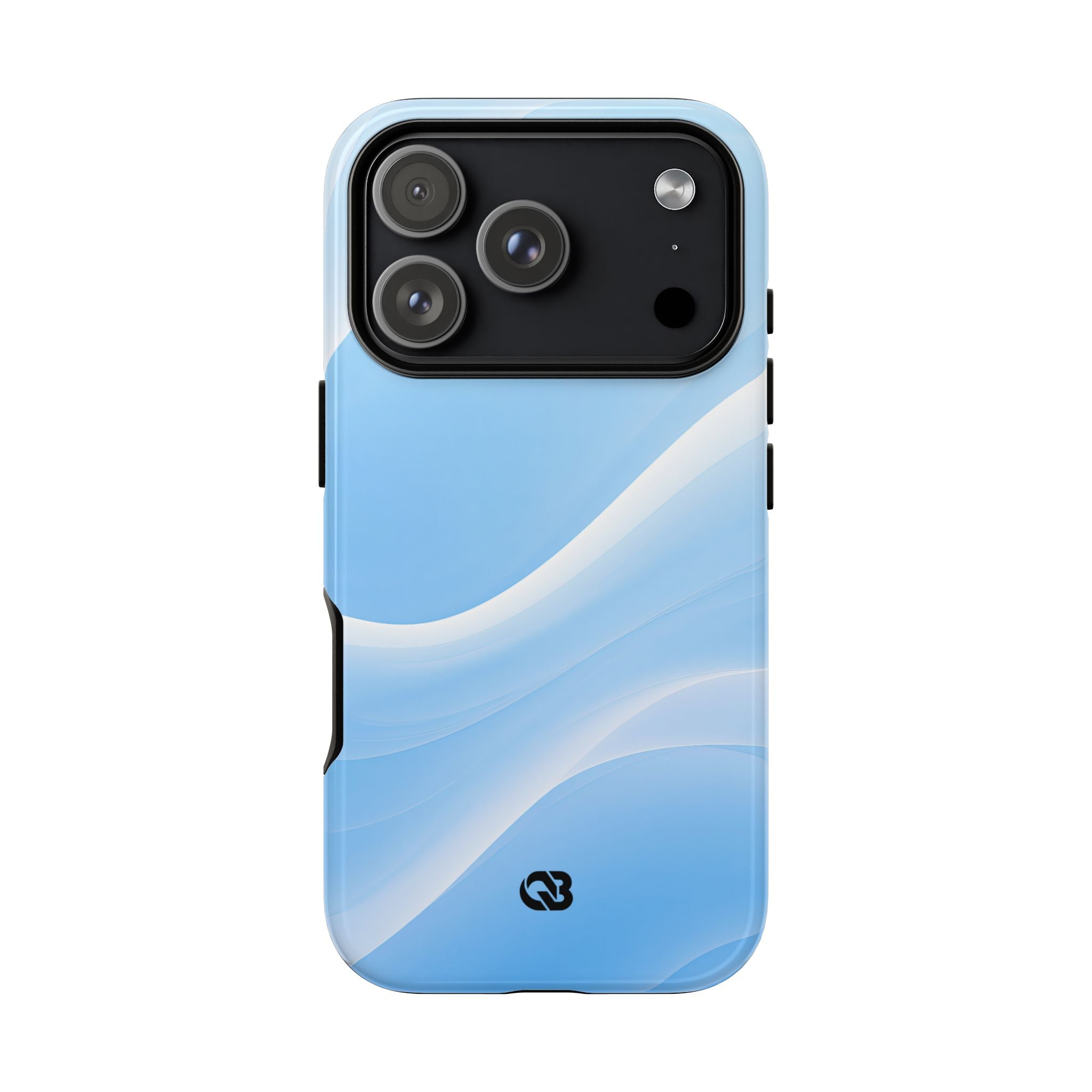 Blue Tough Phone Case for iPhone - Glacial Blue Silk