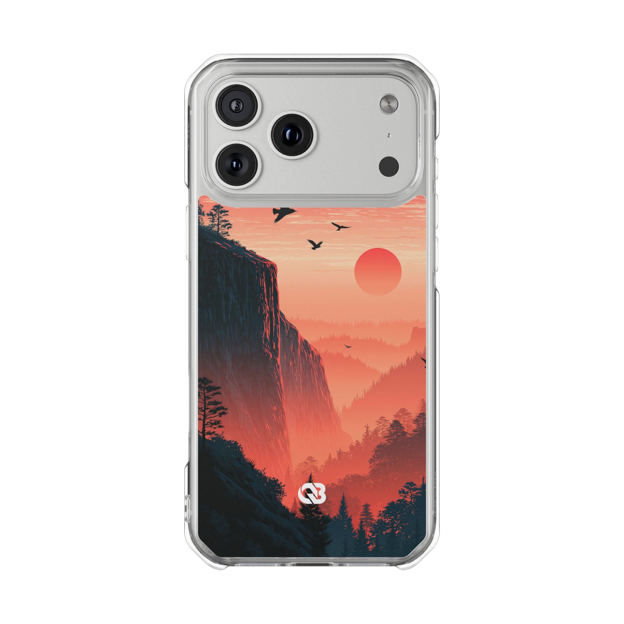 Orange Impact MagSafe Phone Case for iPhone - Crimson Ridge Flight