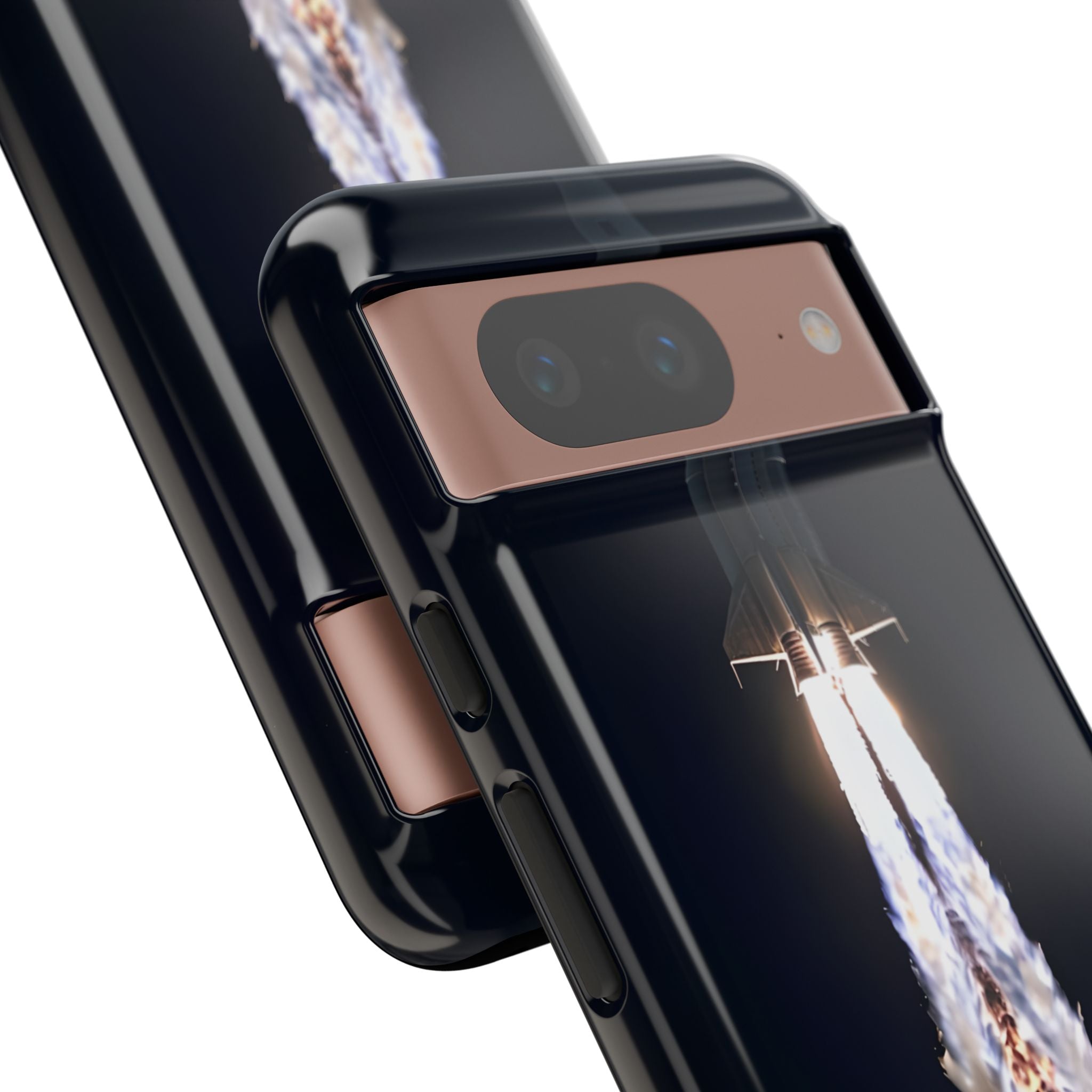 Obsidian Rocket Ascent · Tough Coque de téléphone pour Google Pixel