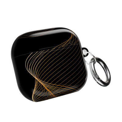 Golden Horizon Drift · Hard Case for AirPods & AirPods Pro · Black