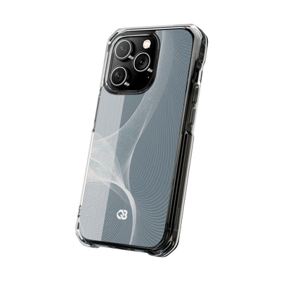 Grey Impact MagSafe Phone Case for iPhone - Slate Mesh Horizon