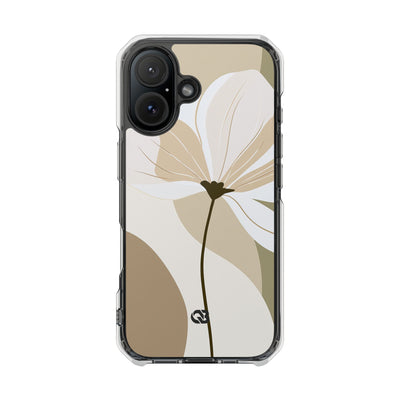 Soft Petal Bloom · Clear Impact Magnetic Phone Case for iPhone ·  Beige