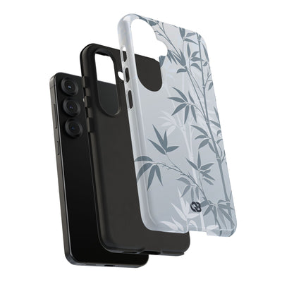 Misty Bamboo Grove · Tough Phone Case for Samsung · Blue