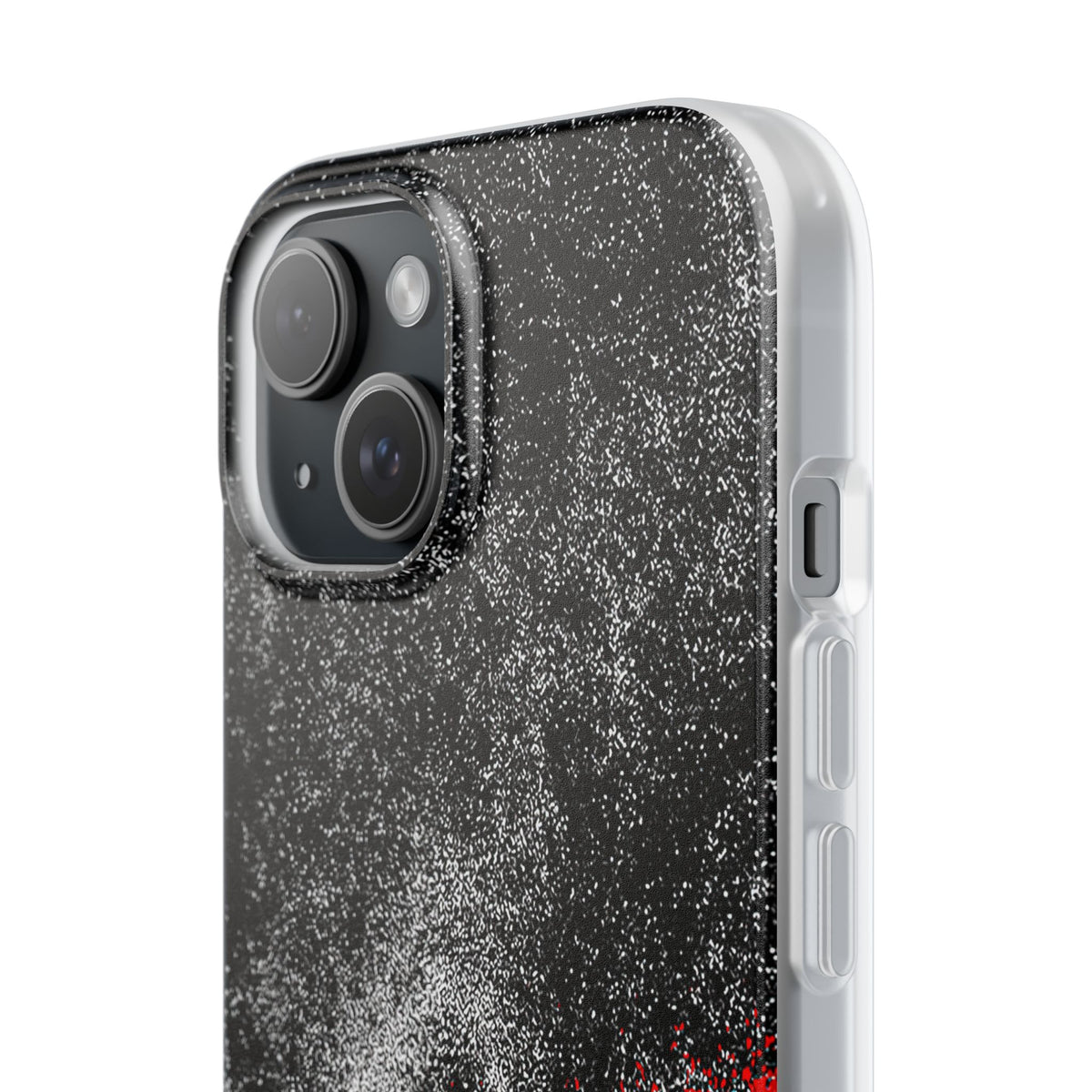Crimson Noir Drip · Lite Phone Case for iPhone ·  Black