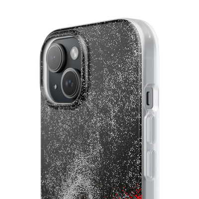 Crimson Noir Drip · Lite Phone Case for iPhone ·  Black