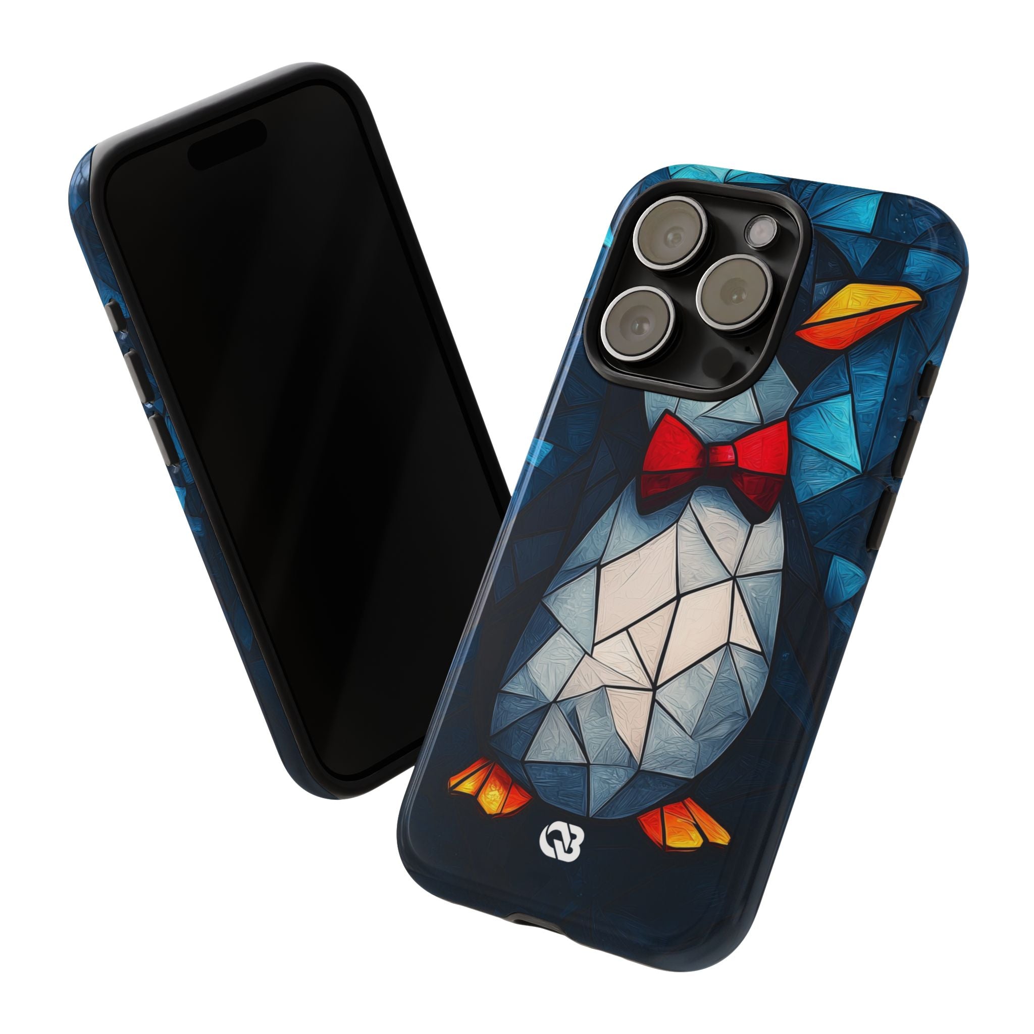 Mosaic Bowtie Penguin · Tough Phone Case for iPhone
