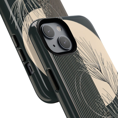 Black Tough 2.0 Magsafe Phone Case for iPhone - Obsidian Sand Willow