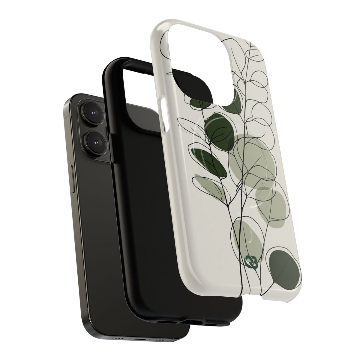 Eucalyptus Foliage Study · Tough 2.0 Magnetic Phone Case for iPhone · Green