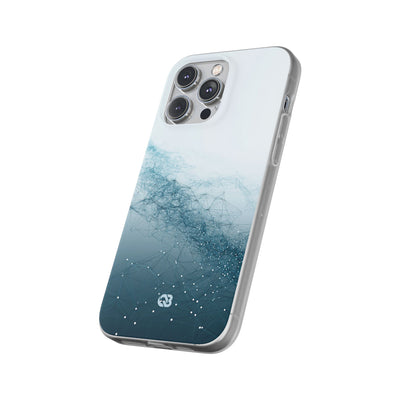 Teal Lite Phone Case for iPhone - Cyan Vector Lattice