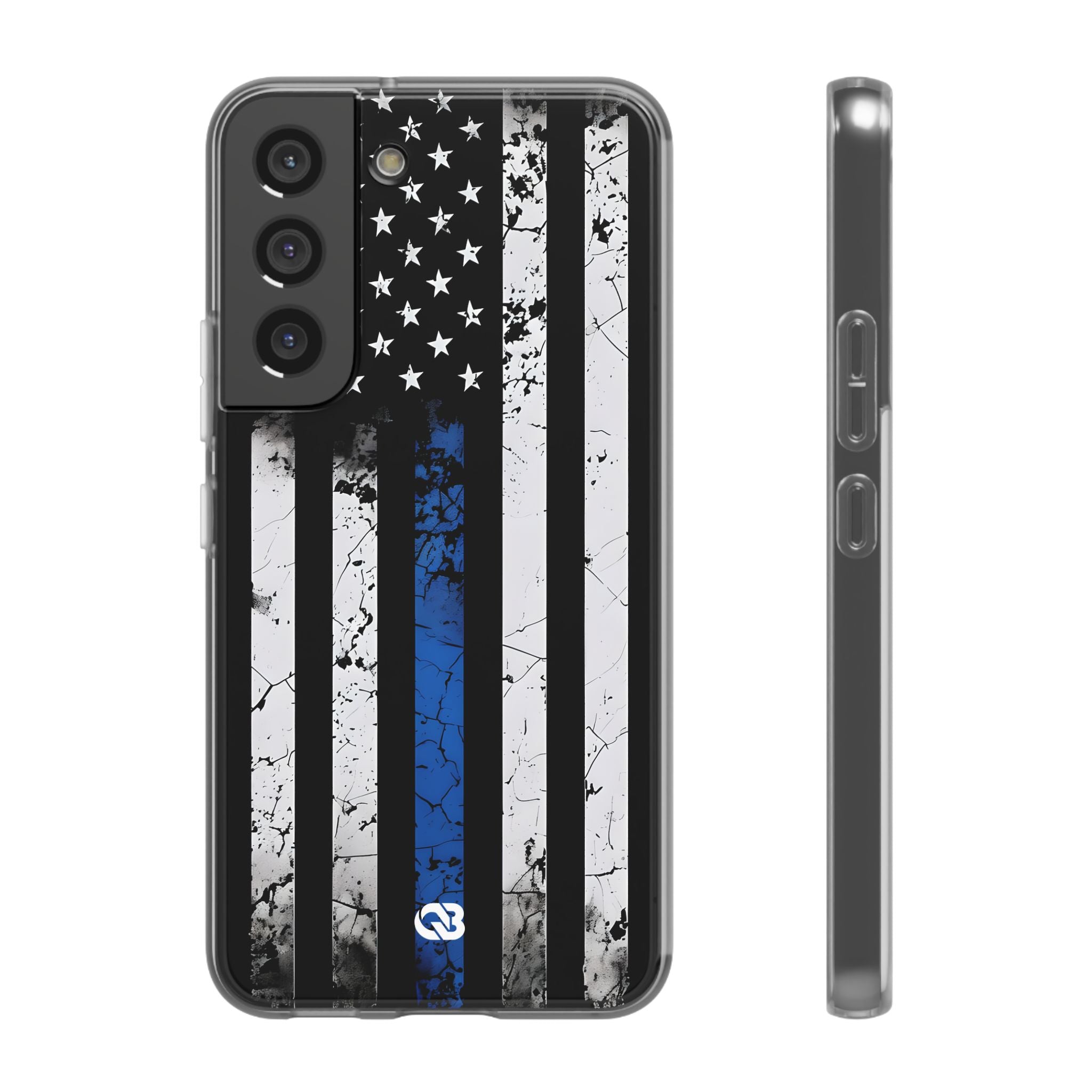 Gritty Cobalt Flag · Soft Phone Case for Samsung