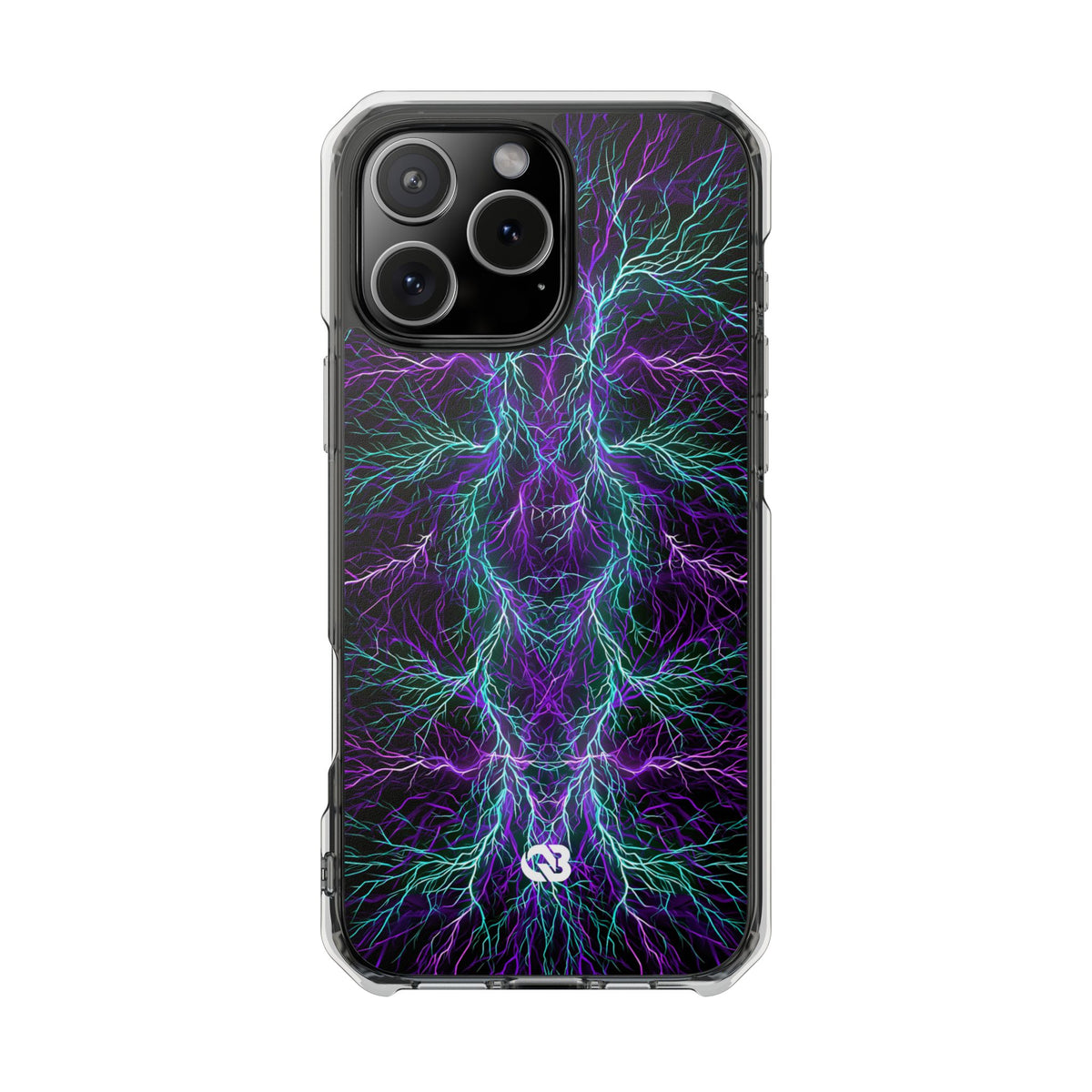 Electric Plasma Arbor · Clear Impact Magnetic Phone Case for iPhone · Purple