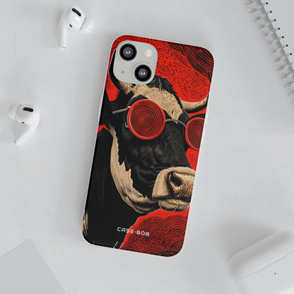 Hypnotic Cow iPhone 13 - Soft