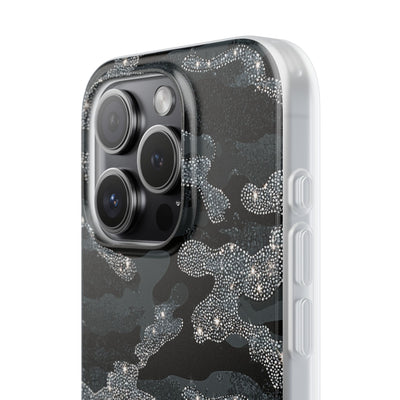Glitter Shadow Camo · Lite Phone Case for iPhone ·  Black