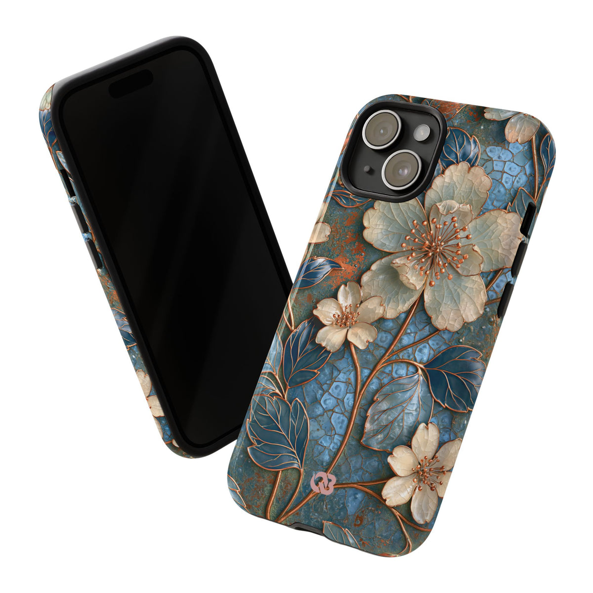 Gilded Blossom Reverie · Tough Phone Case for iPhone · Teal