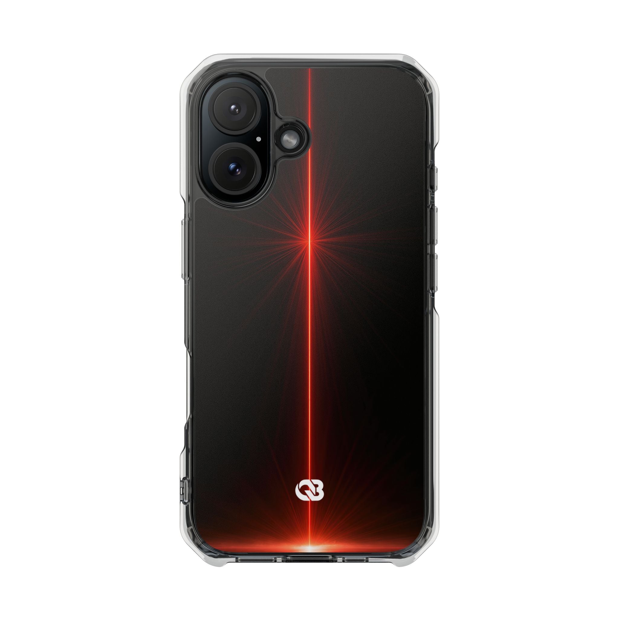 Red Impact MagSafe Phone Case for iPhone - Crimson Flare Vector