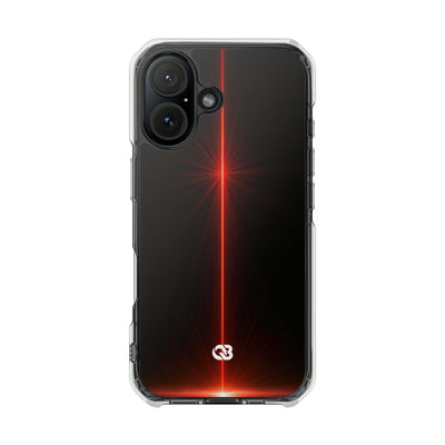 Red Impact MagSafe Phone Case for iPhone - Crimson Flare Vector