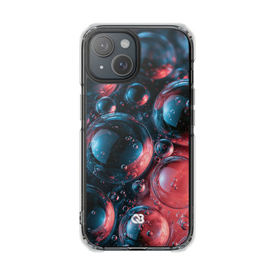 Aqua Gel Spheres · Clear Impact Magnetic Phone Case for iPhone · Blue