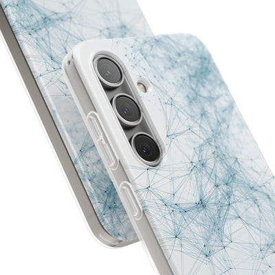 Blue Lite Phone Case for Samsung - Glacial Neural Web