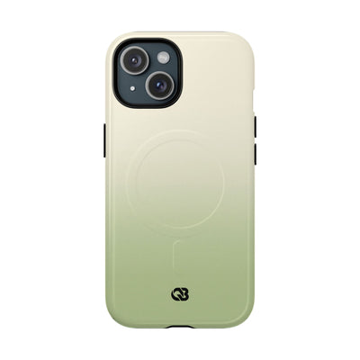 Green Tough 2.0 Magsafe Phone Case for iPhone - Bone Sage Fade