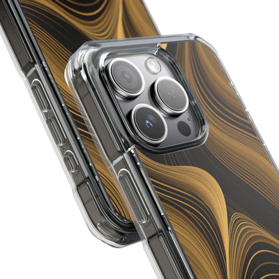 Gold Impact MagSafe Phone Case for iPhone - Molten Copper Strands