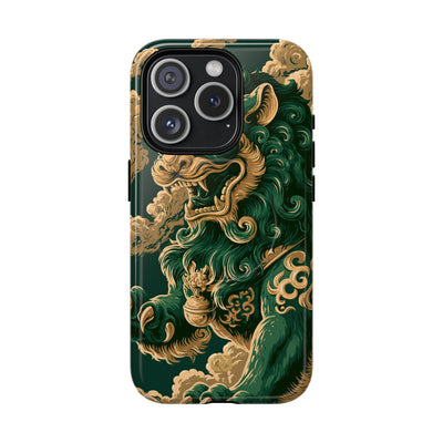 Imperial Guardian Lion · Tough 2.0 Magnetic Phone Case for iPhone · Green