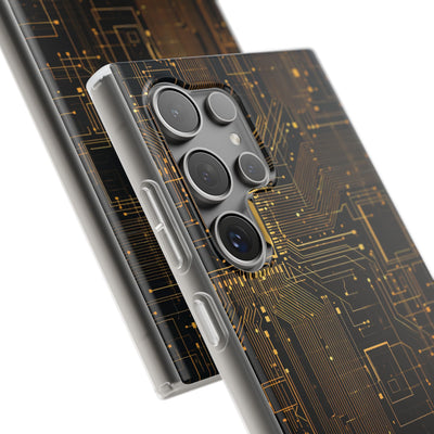 Gold Lite Phone Case for Samsung - Amber Core Mainframe