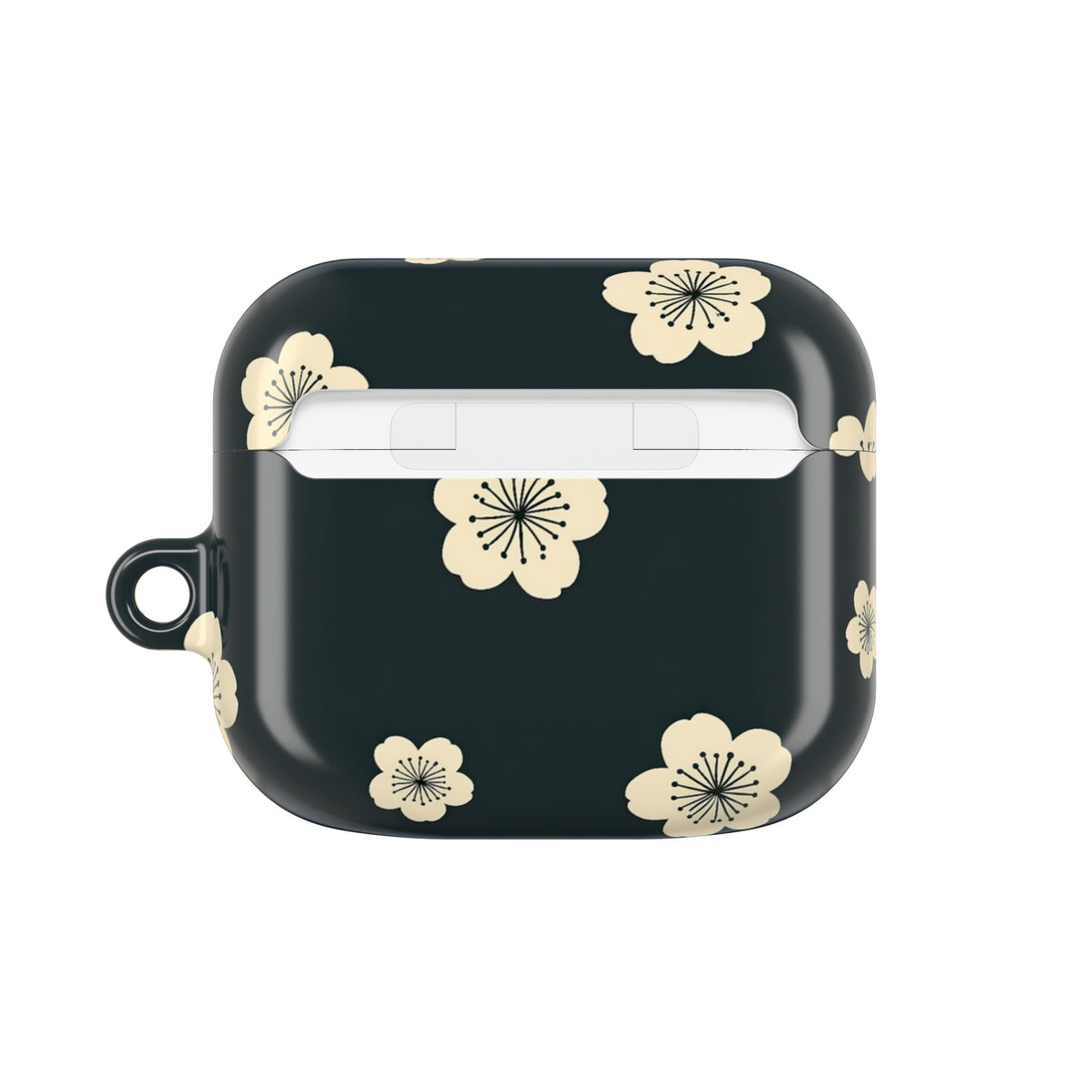 Midnight Sakura Bloom · Hard Case for AirPods & AirPods Pro · Black