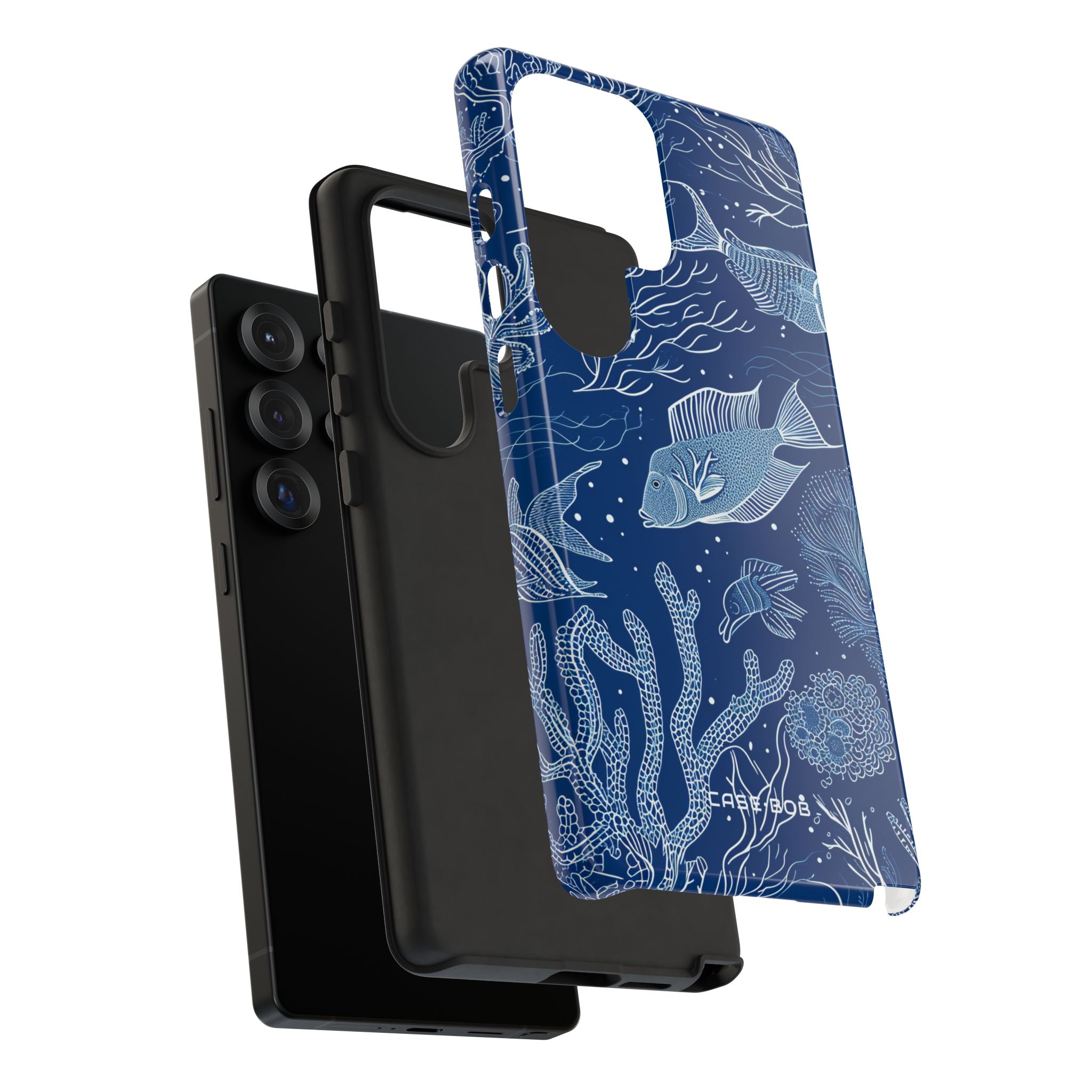 Navy Scale Reef Samsung S25 Ultra Case - Tough