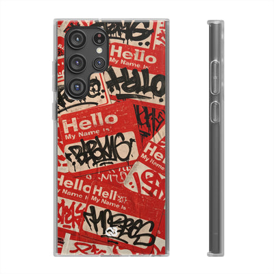 Slap Tag Collage · Lite Phone Case for Samsung · Red